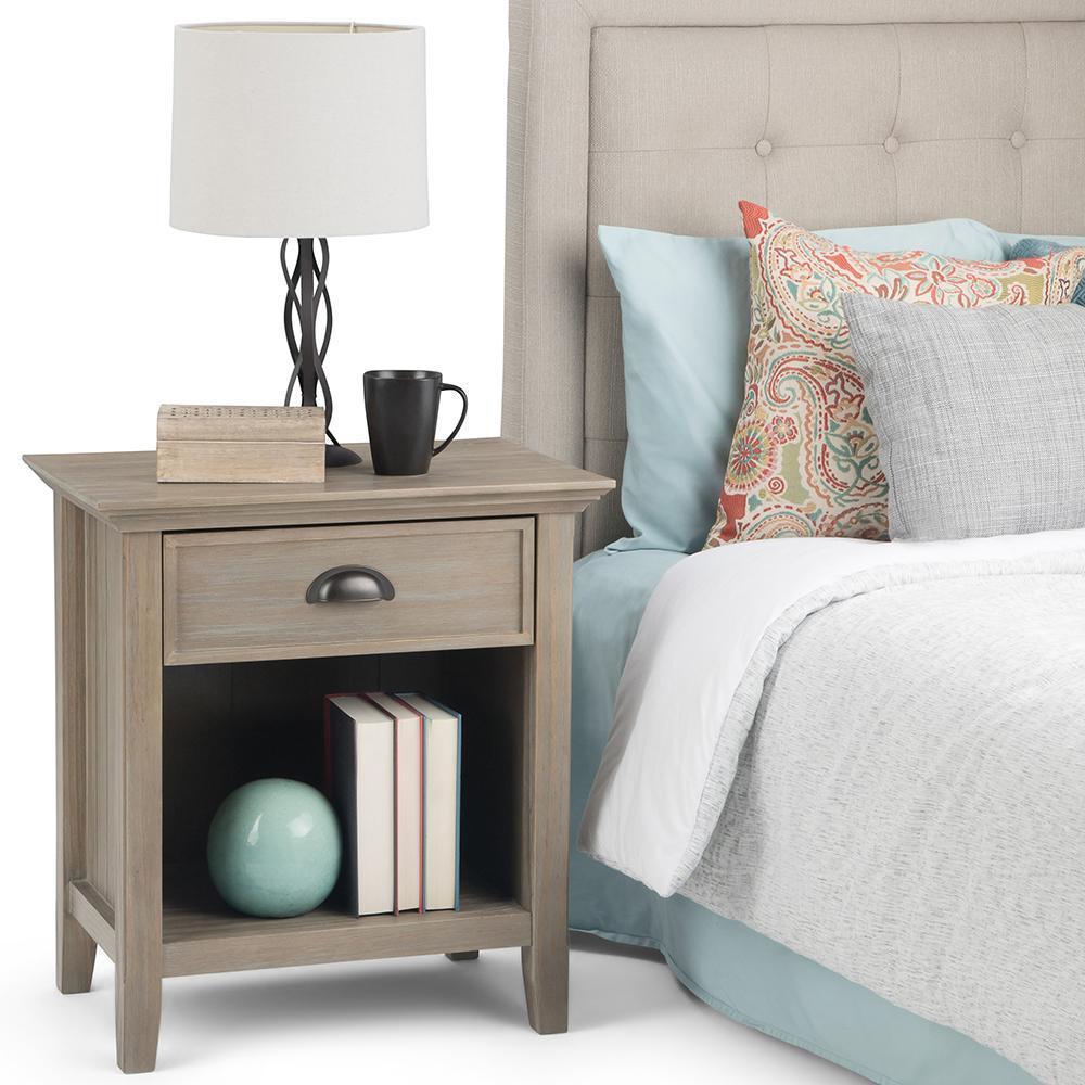 Distressed Grey | Acadian Bedside Table