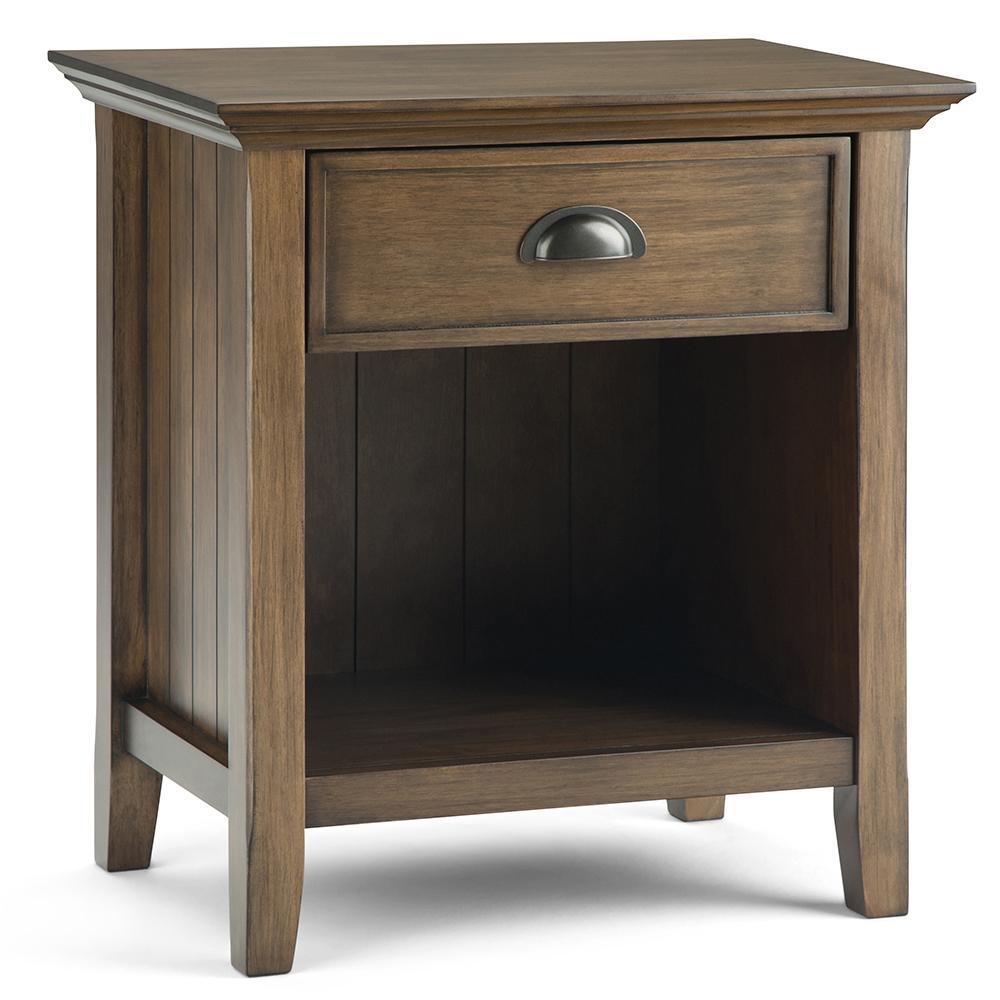 Rustic Natural Aged Brown | Acadian Bedside Table