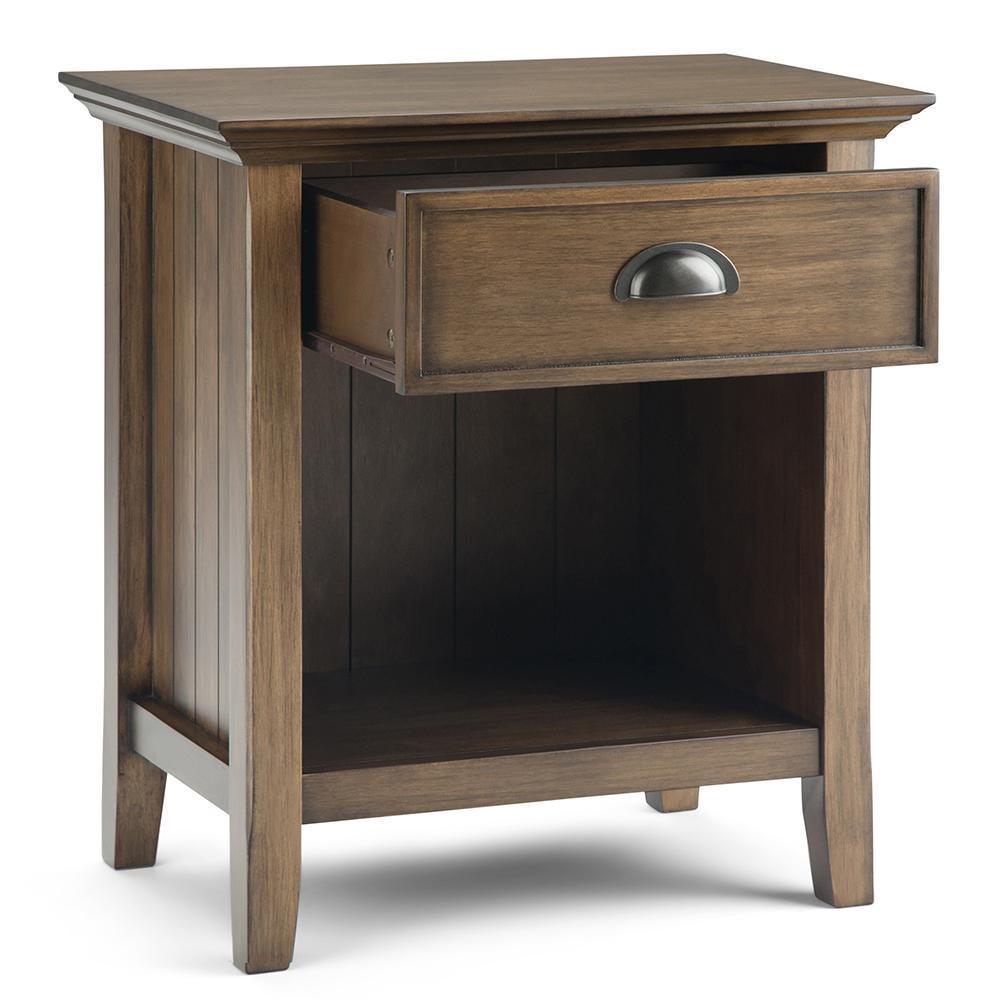 Rustic Natural Aged Brown | Acadian Bedside Table