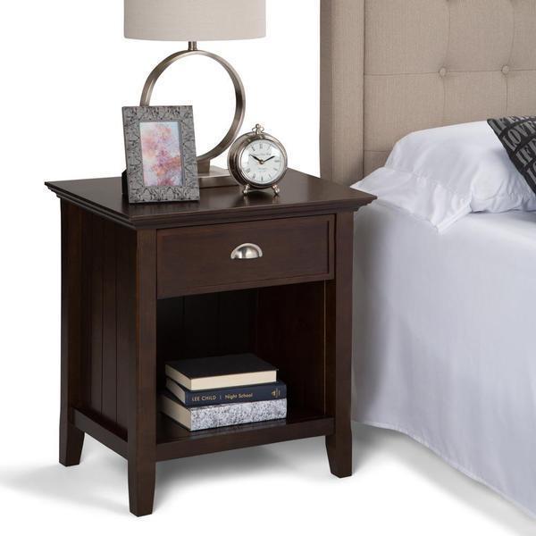 Brunette Brown | Acadian Bedside Table