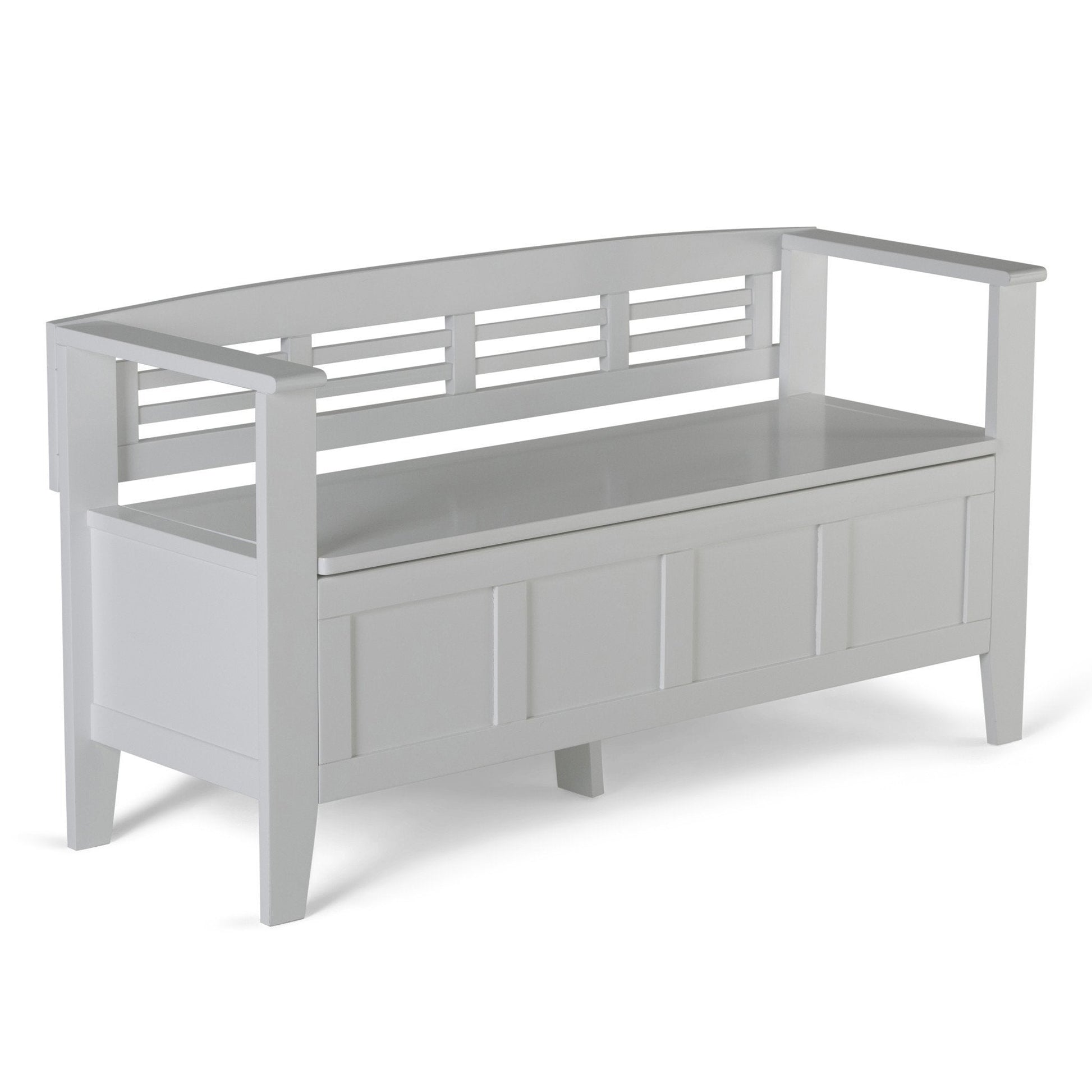 White | Adams Entryway Bench