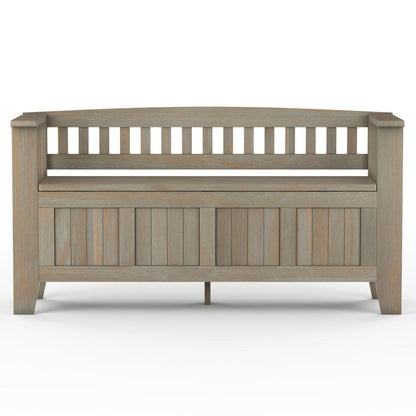 Distressed Grey | Acadian Entryway Bench