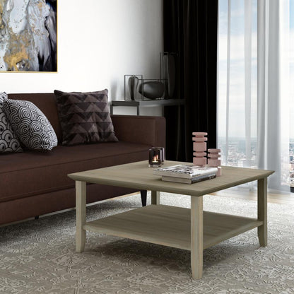 Distressed Grey | Acadian Square Coffee Table