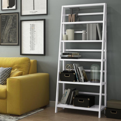 White | Acadian 72 x 30 inch Bookcase