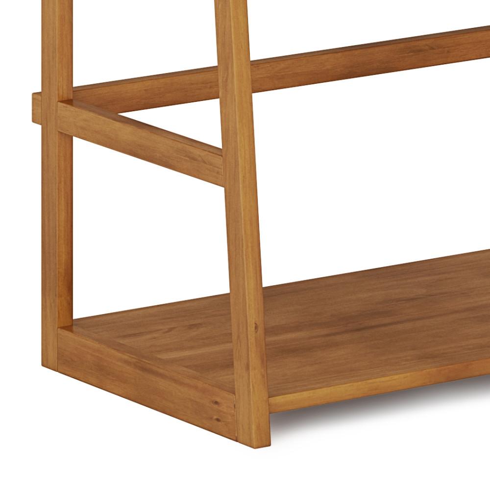 Light Golden Brown | Acadian Ladder Shelf Bookcase