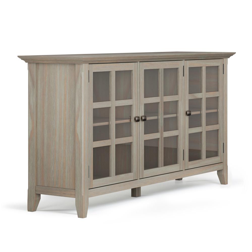 Distressed Grey | Acadian Wide Storage Cabinet