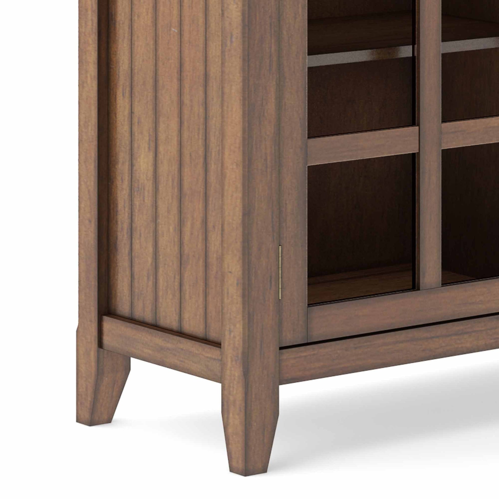 Rustic Natural Aged Brown | Acadian Wide Storage Cabinet