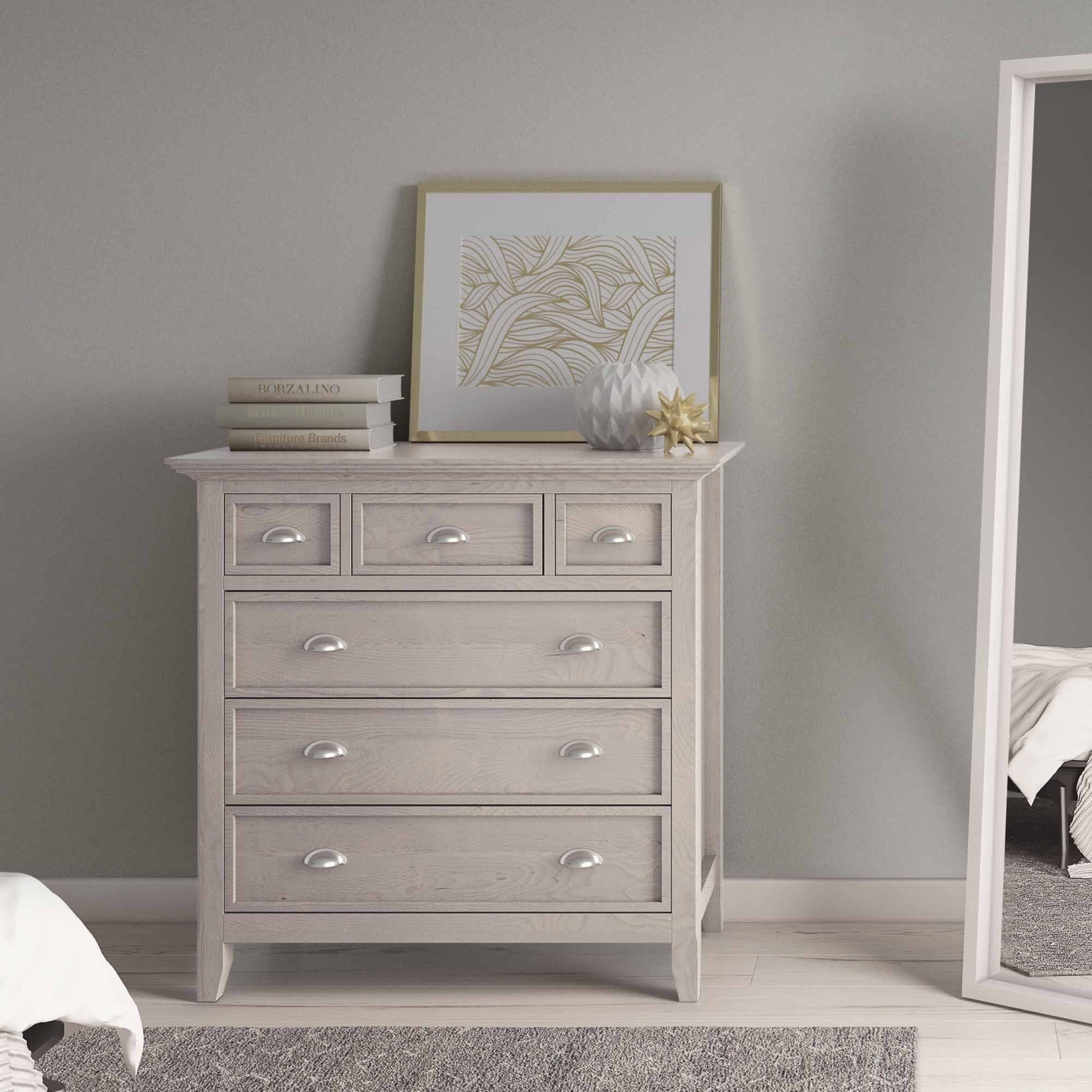 Fog Grey | Acadian Bedroom Chest of Drawers