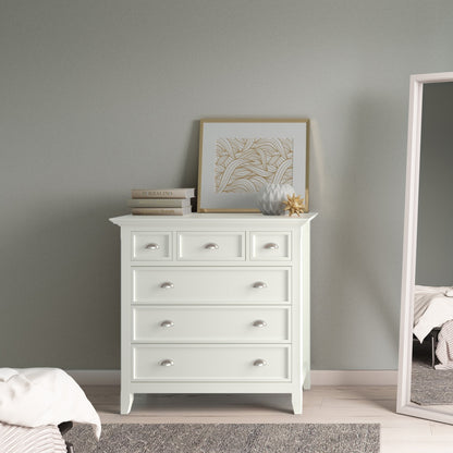 White | Acadian Bedroom Chest of Drawers