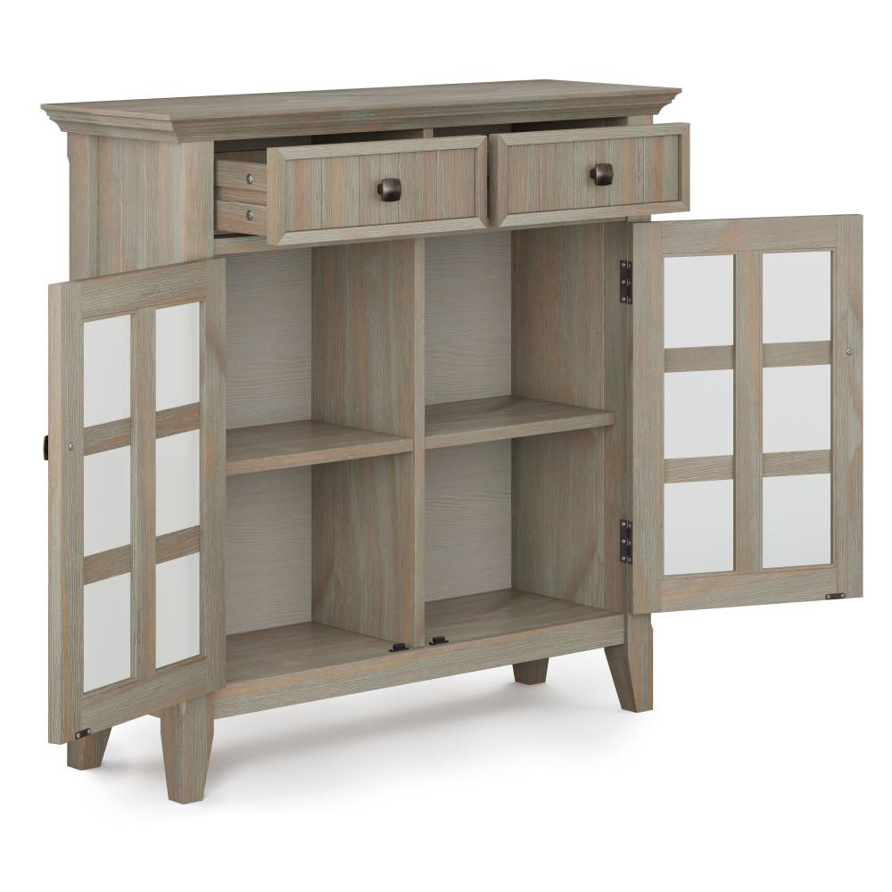 Distressed Grey | Acadian Entryway Storage Cabinet