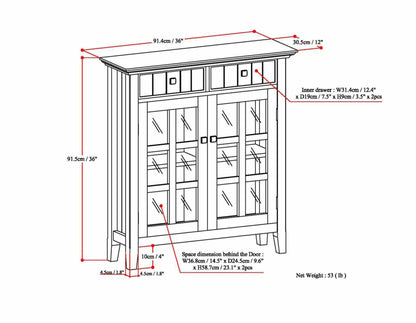 White | Acadian Entryway Storage Cabinet