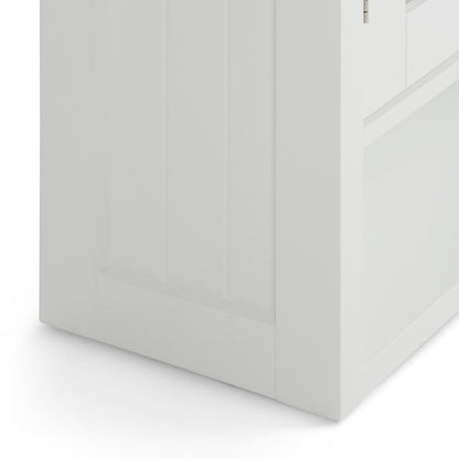 White | Acadian Double Door Wall Cabinet