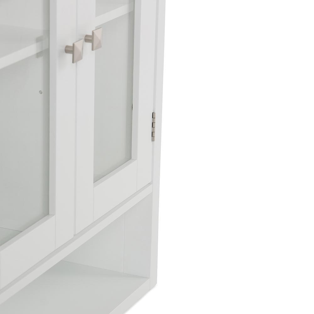 White | Acadian Double Door Wall Cabinet