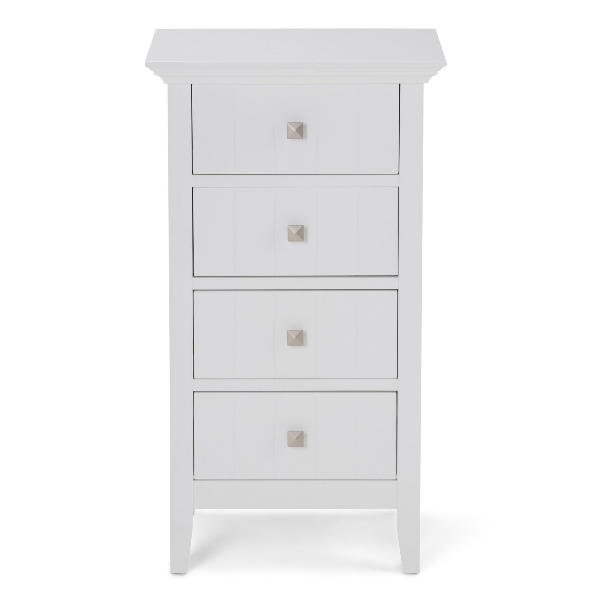 Pure White | Acadian Four Drawer Floor Cabinet