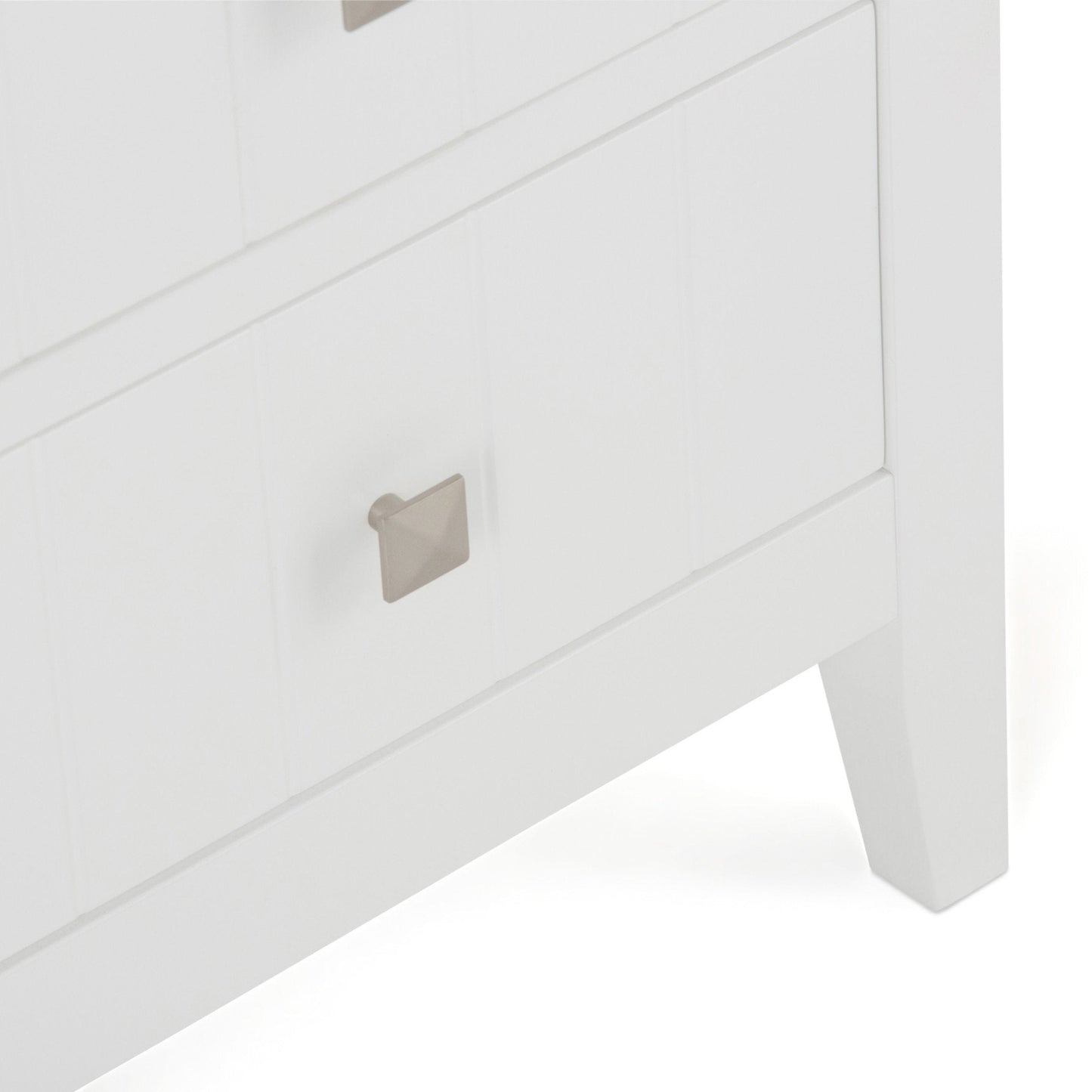 Pure White | Acadian Four Drawer Floor Cabinet