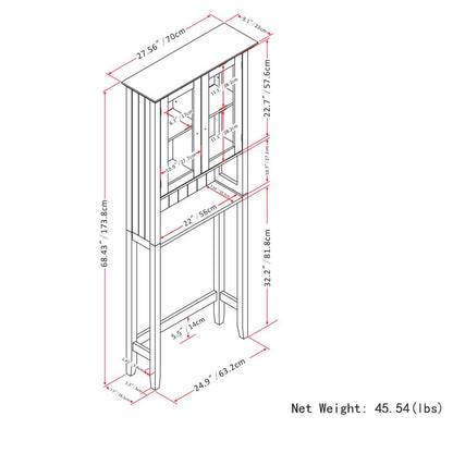 Pure White | Acadian Space Saver Cabinet