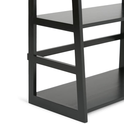 Black | Acadian Ladder Shelf Bookcase