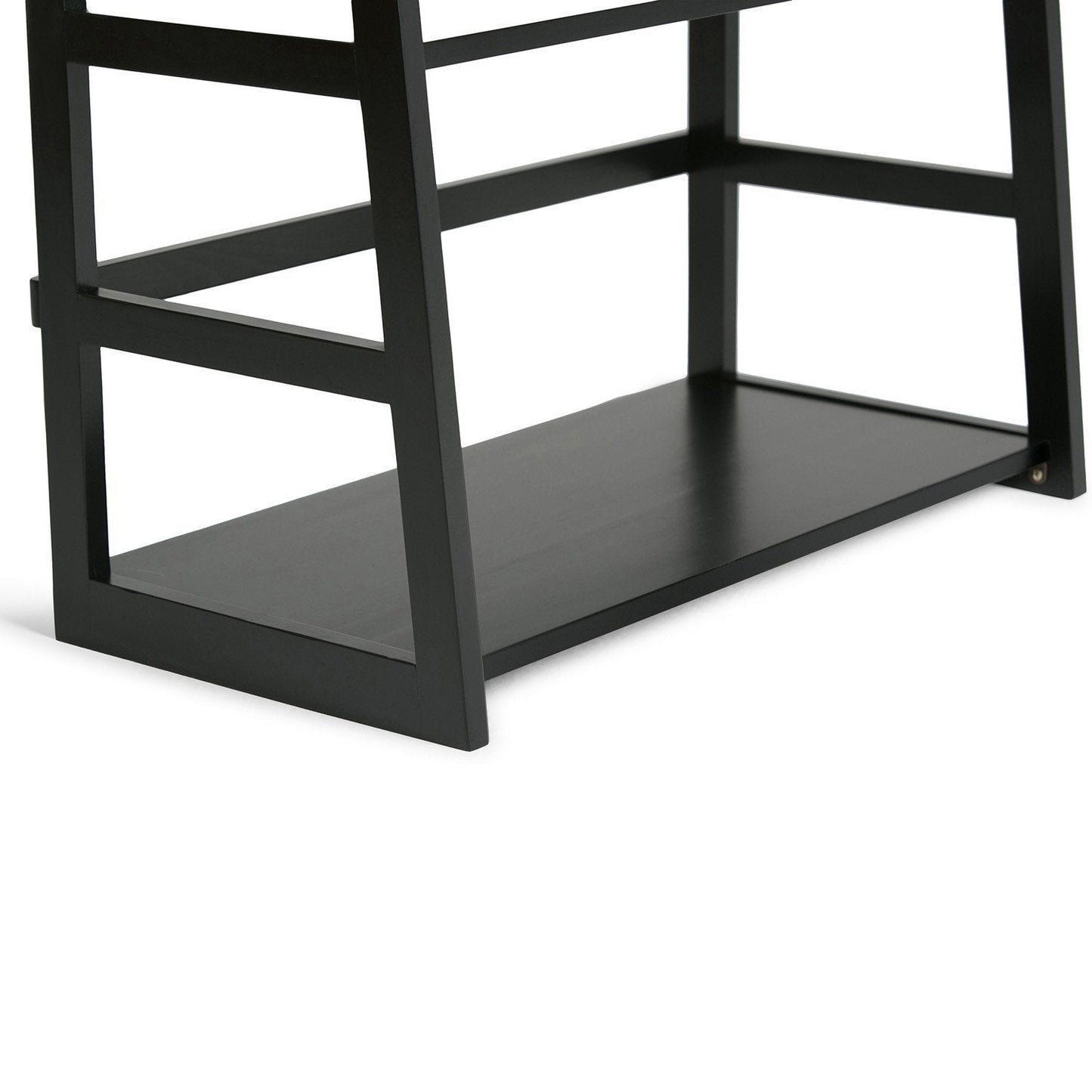 Black | Acadian Ladder Shelf Bookcase