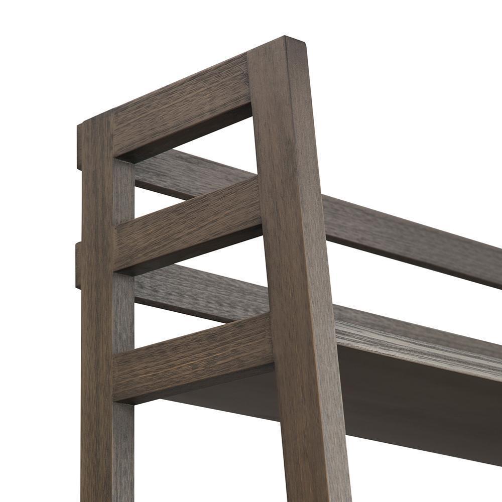 Farmhouse Grey | Acadian Ladder Shelf Bookcase