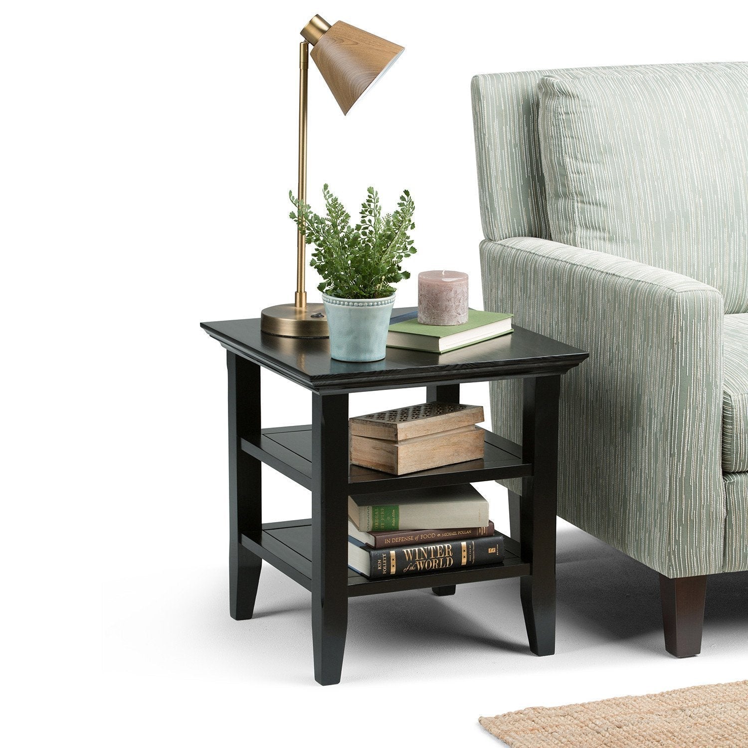 Black | Acadian End Side Table