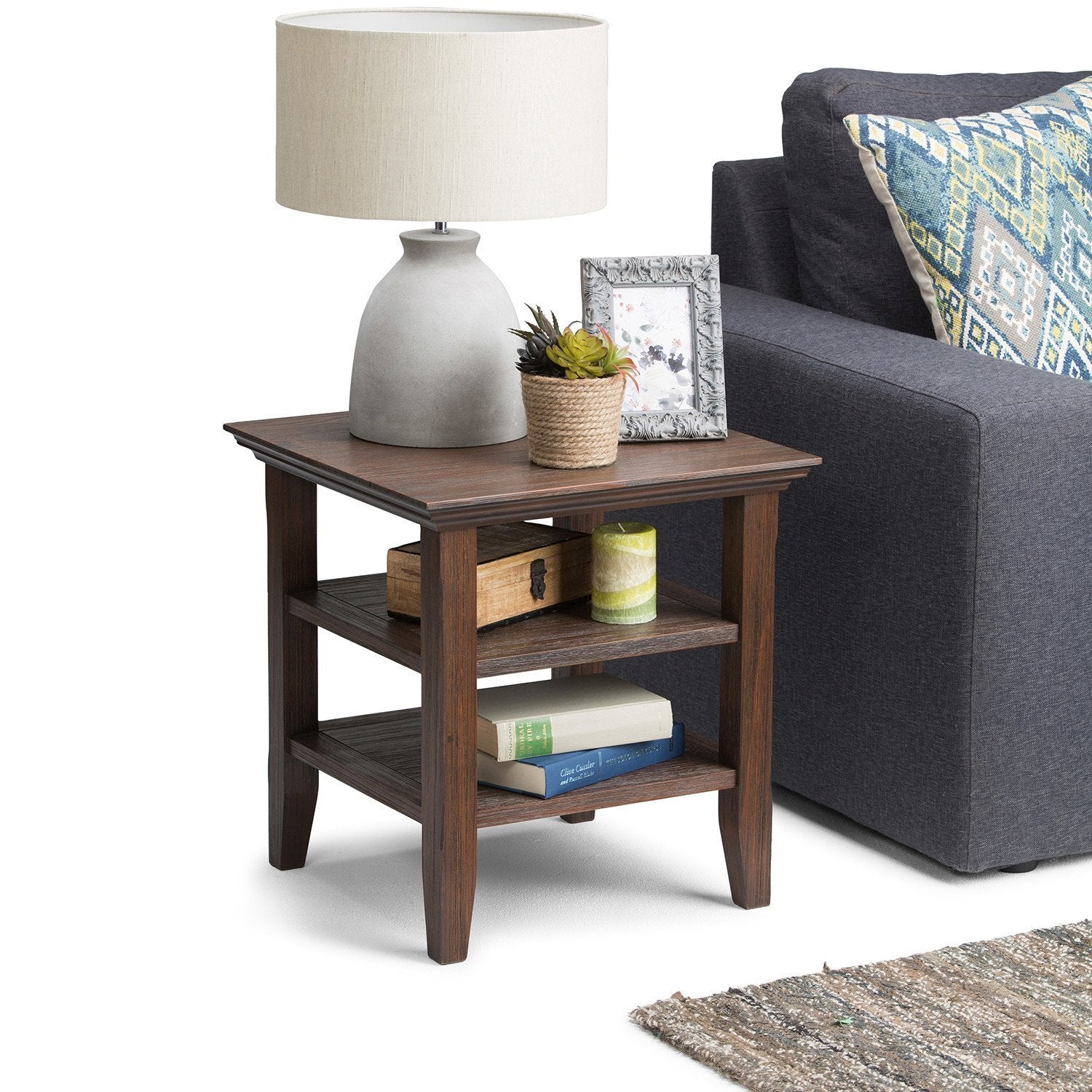 Farmhouse Brown | Acadian End Side Table