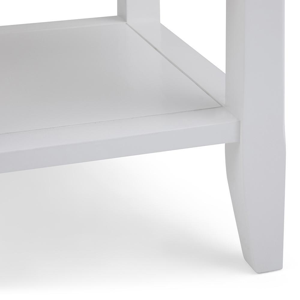 White | Acadian End Side Table