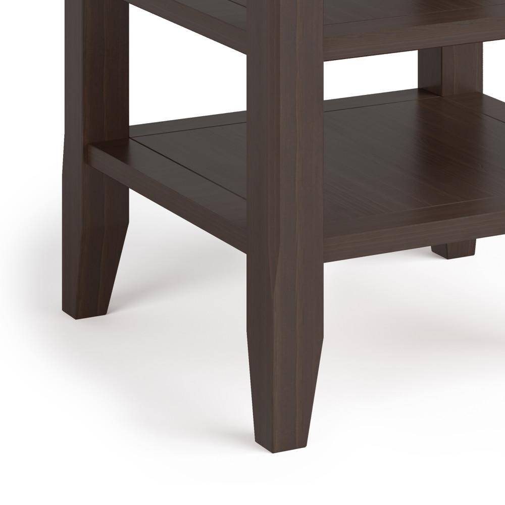 Warm Walnut Brown | Acadian End Side Table