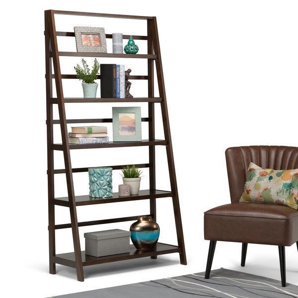 Brunette Brown | Acadian 72 x 36 inch Wide Bookcase