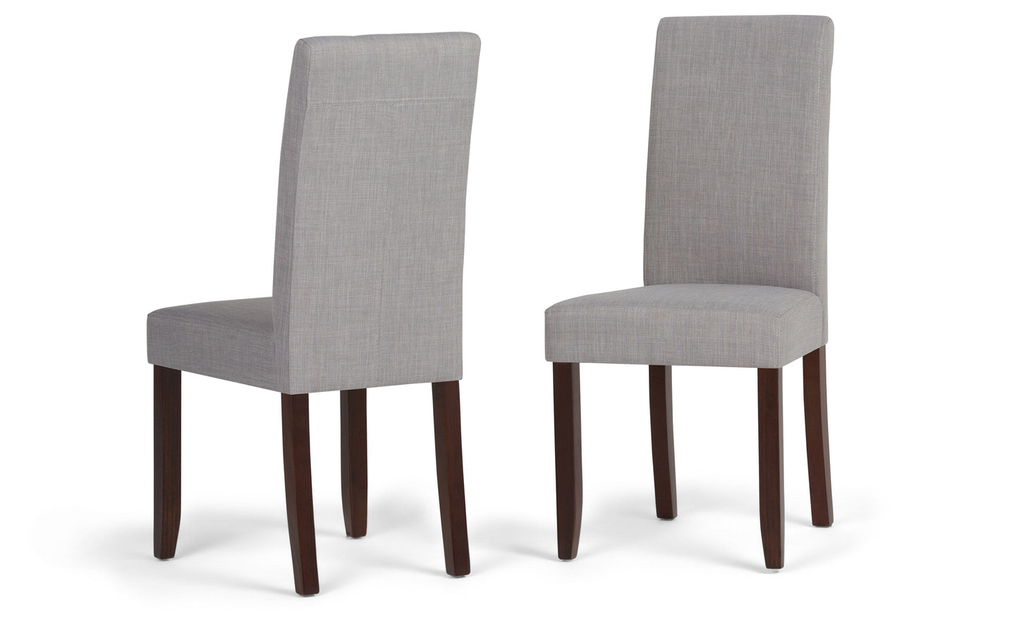 Dove Grey Linen Style Fabric | Acadian 7 Piece Dining Set