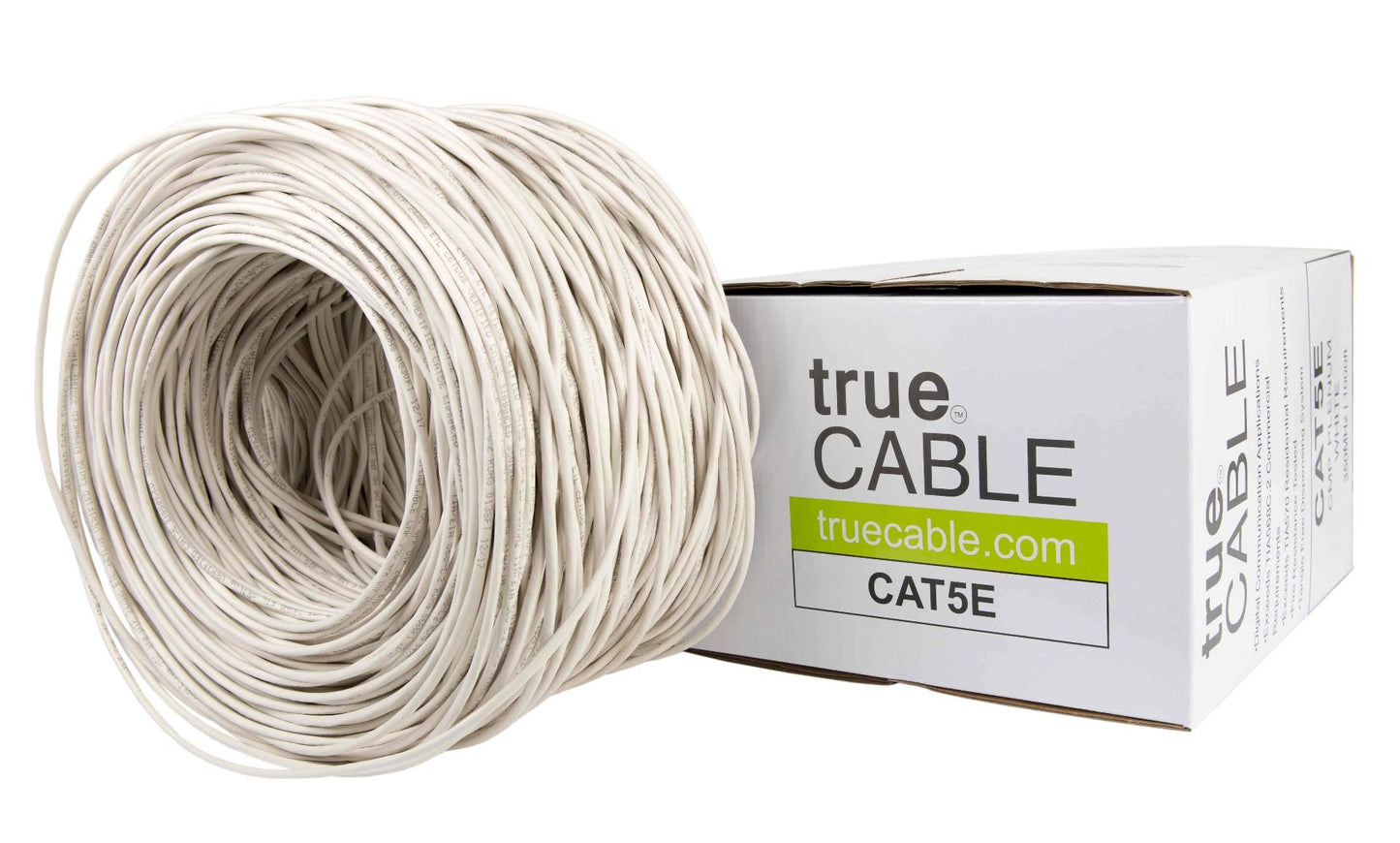 Cat5e Plenum Ethernet Cable, Unshielded, 1000ft, Blue