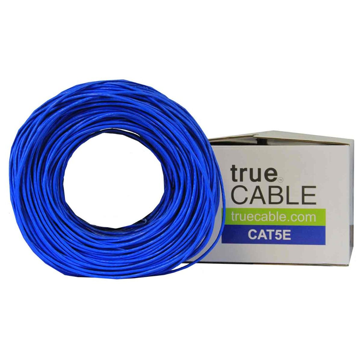 Cat5e Riser Ethernet Cable, Shielded, 1000ft, Blue